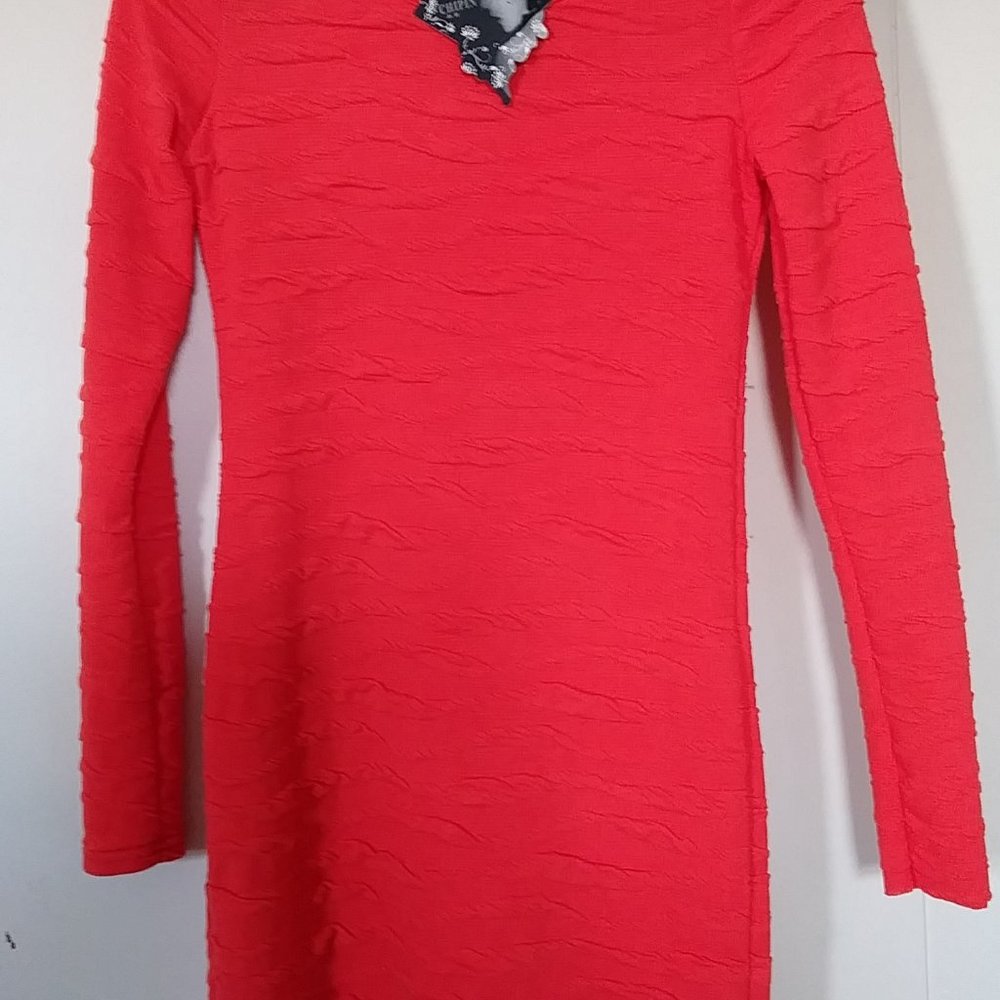 Woman's Dress Bright Orange NEW WITH TAG